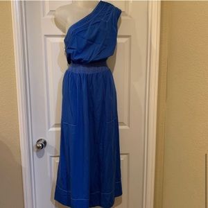 Anthropologie Maldives One-Shoulder Jumpsuit